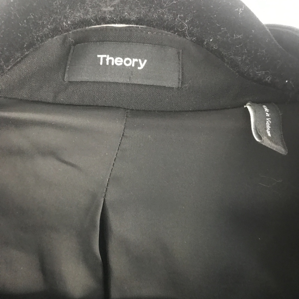 Theory Lanai Black Open Front Blazer Nwot - image 4